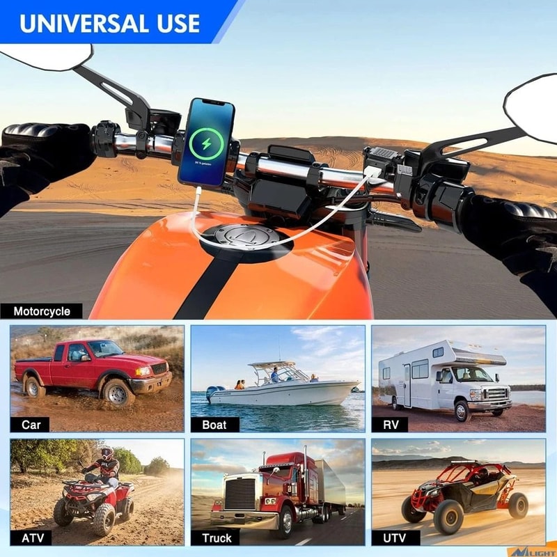 Waterproof Motorcycle USB Charger SAE To USB Adapter For Phone And GPS 1