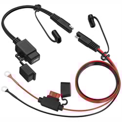 waterproof motorcycle usb charger sae to usb adapter for phone and gps