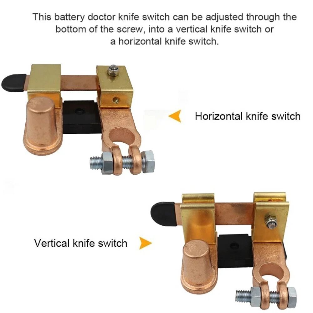 Battery Disconnect Switch Brass Cut Off For Car RV Marine 6