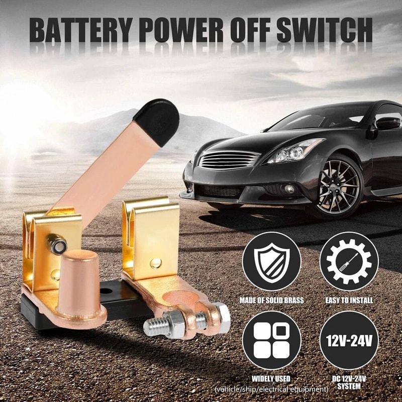 Battery Disconnect Switch Brass Cut Off For Car RV Marine 8