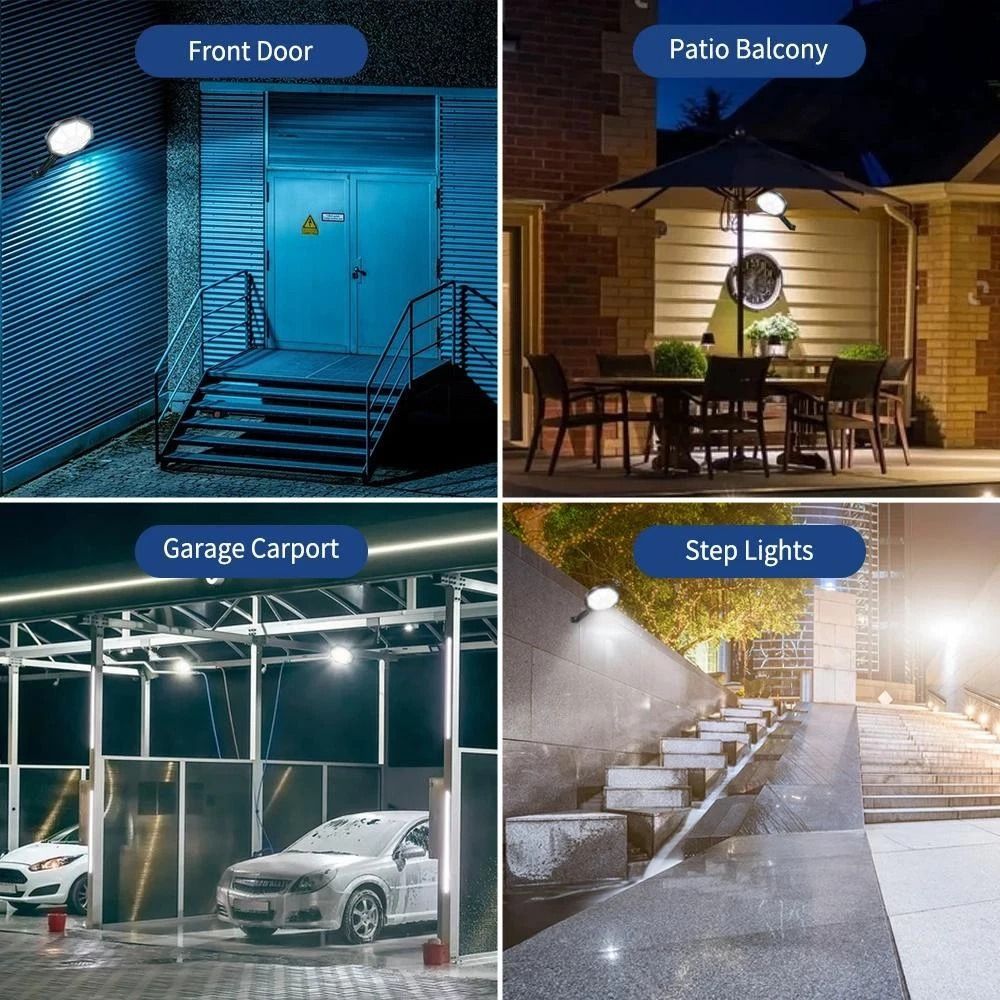 LED Solar Motion Sensor Wall Light Waterproof Outdoor Security Lamp With Remote 3