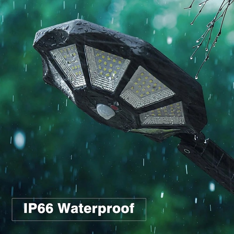 LED Solar Motion Sensor Wall Light Waterproof Outdoor Security Lamp With Remote 4