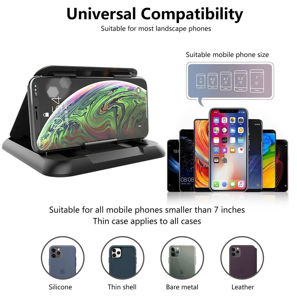 Universal Dashboard Phone Holder AntiSlip Silicone Car Phone Mount For Secure Hands Free Viewing 8