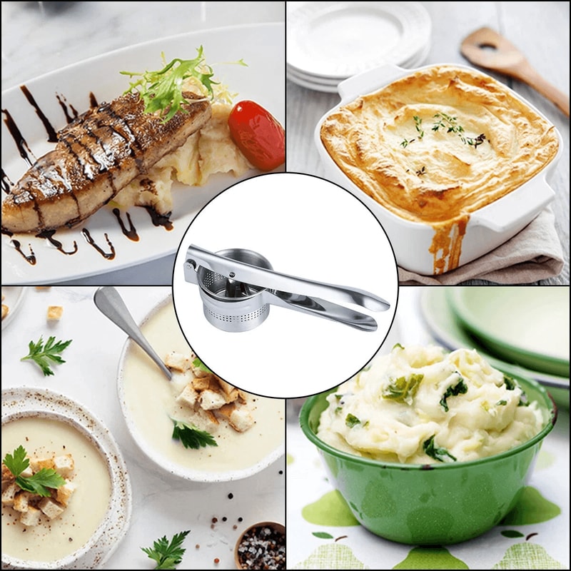 Large Stainless Steel Potato Ricer For Smooth Mashed Potatoes 0