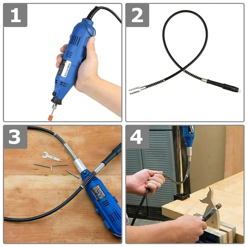 Flexible Shaft Attachment For Dremel Rotary Tools Precision Detail Extension 1