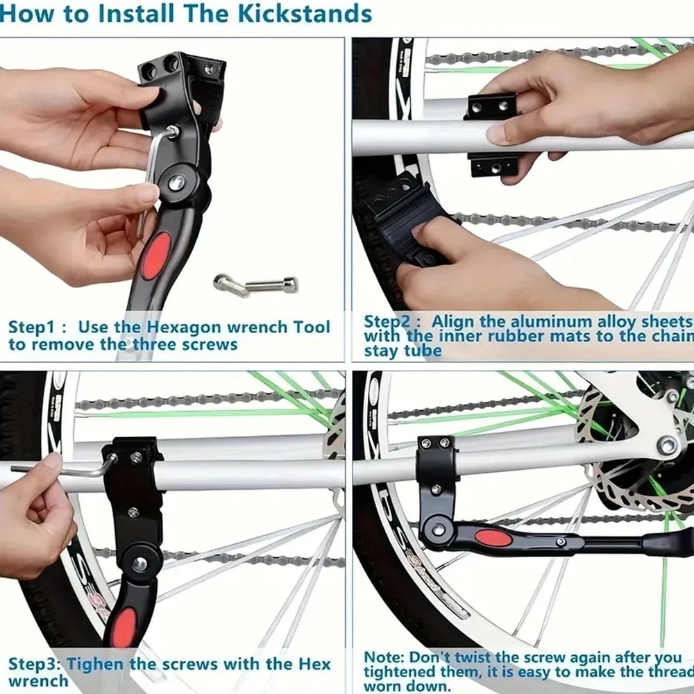 Adjustable Aluminum Bike Kickstand For Bicycles 2