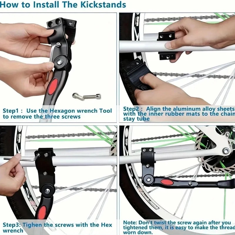 Adjustable Aluminum Bike Kickstand For Bicycles 2