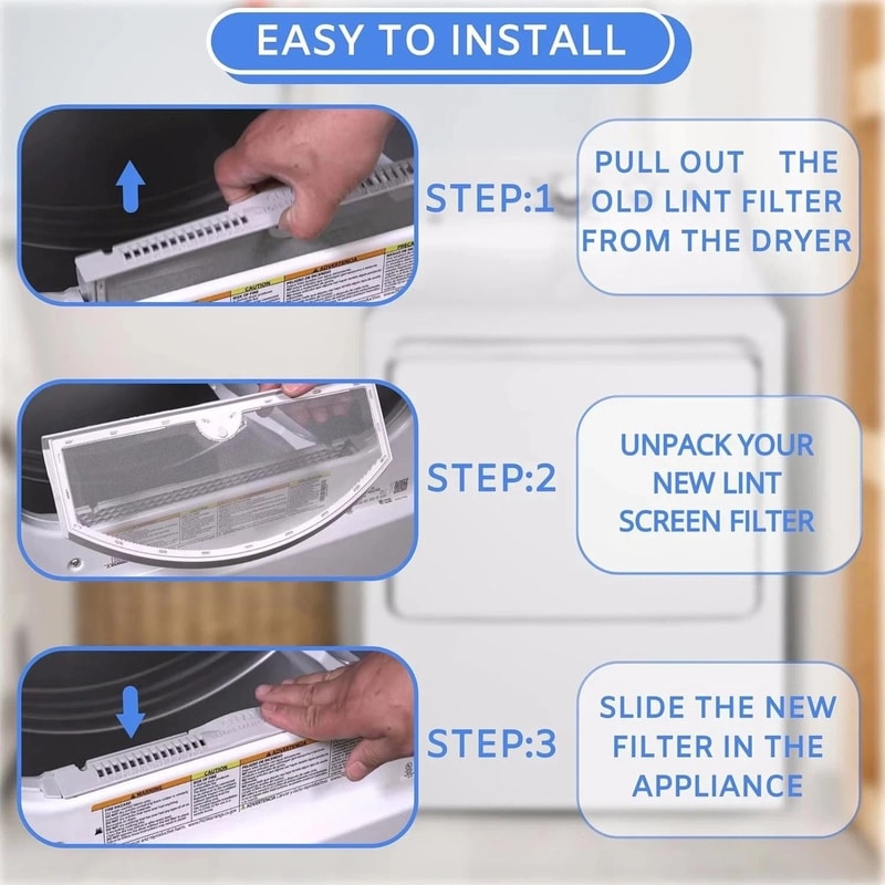 GE Dryer Lint Screen Replacement Lint Filter Trap For Efficient Airflow Safety 2