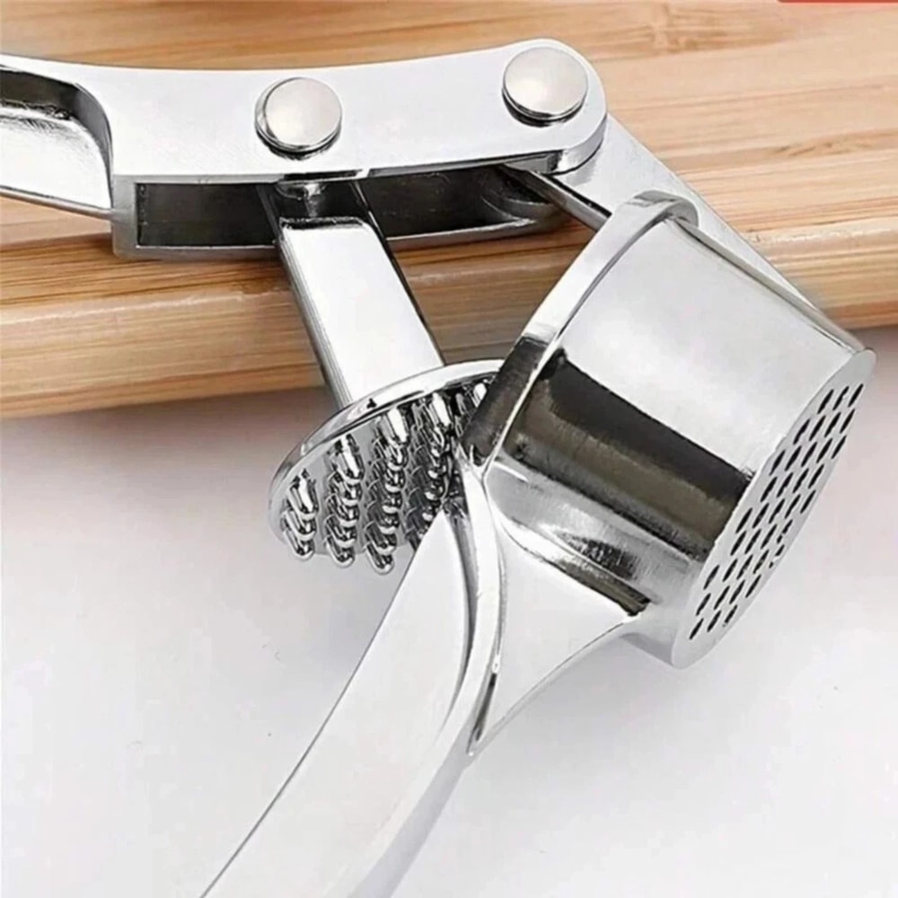Stainless Steel Garlic Press Crusher Manual Garlic Mincer Tool 3