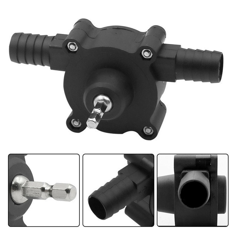 Portable Self Priming Drill Pump For Water Oil And Fluid Transfer 0