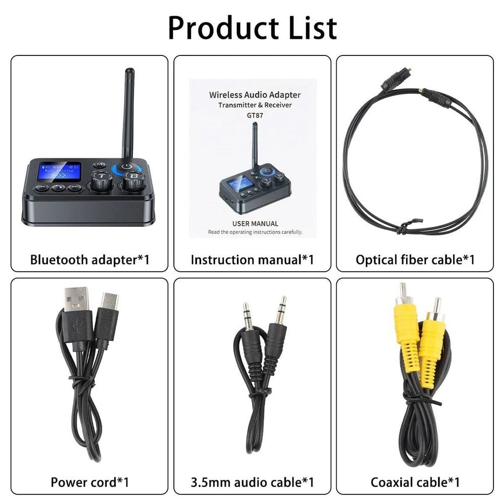 Bluetooth Transmitter Receiver Audio Adapter 1