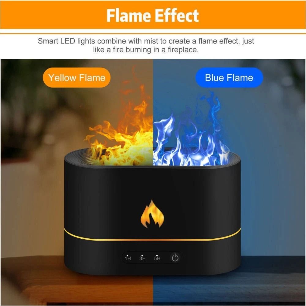 3D Flame Essential Oil Diffuser USB Humidifier 4