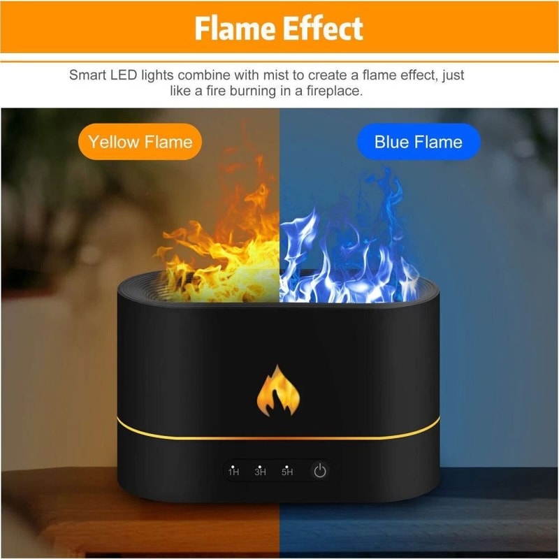 3D Flame Essential Oil Diffuser USB Humidifier 4