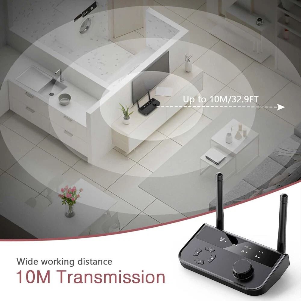 Long Range Bluetooth Transmitter Receiver For TV And Home Stereo 8