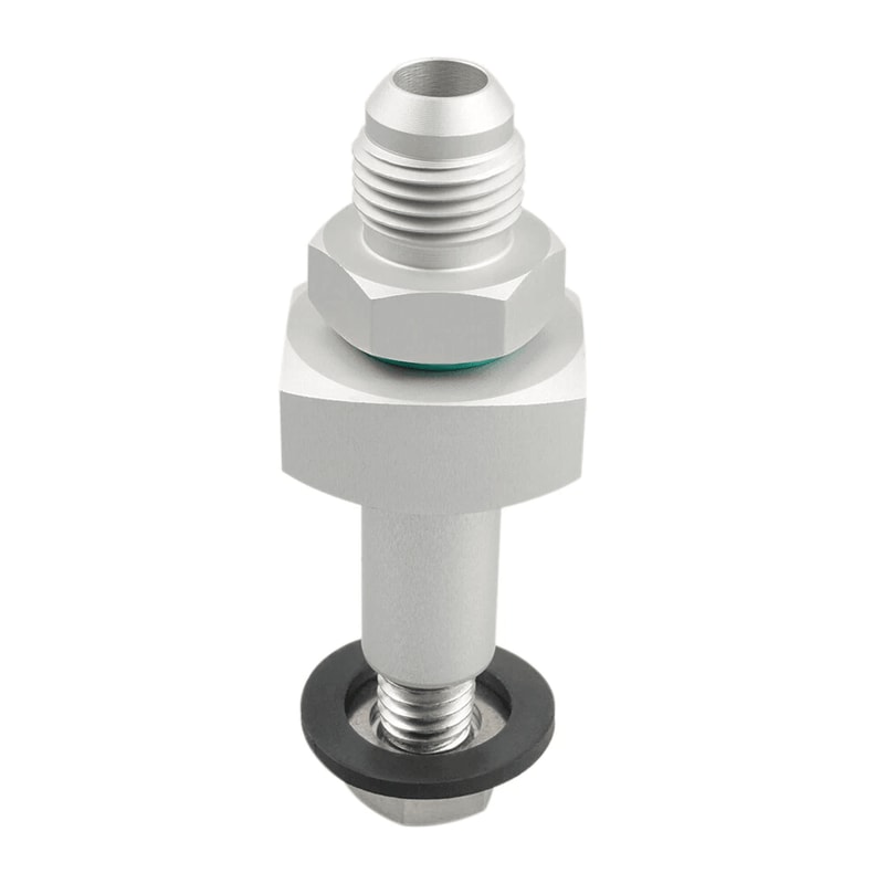 No Weld Fuel Tank Return Line Fitting Aluminum Bung Kit 2