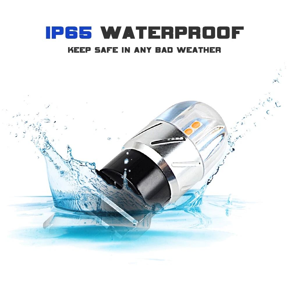 Amber LED Turn Signal Bulbs For Toyota Tundra 3