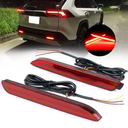 toyota venza led brake light rear bumper reflector turn signal lamp