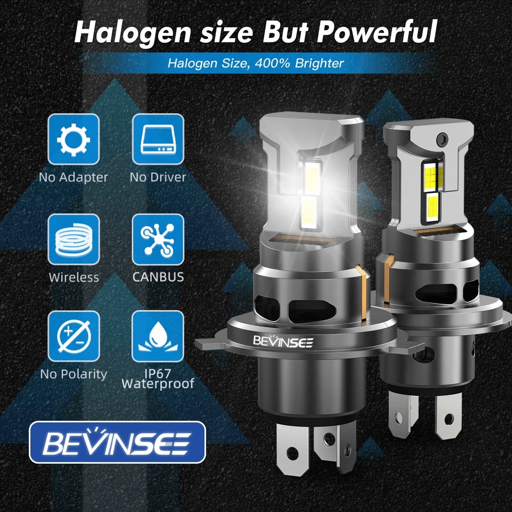 H4 HS1 LED Headlight Bulb For Suzuki 0