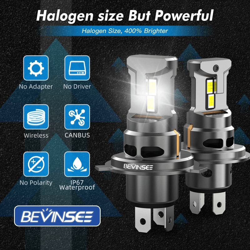 H4 HS1 LED Headlight Bulb For Suzuki 0