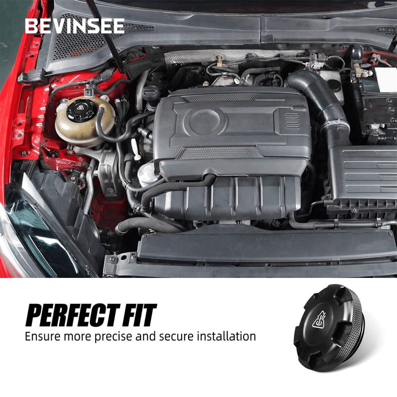 Aluminum Coolant Reservoir Cap For VW Golf GTI MK7 MK8 R Enhance Engine Performance 6