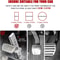 Stainless Steel Brake Pedal Lock Anti Theft Vehicle Security With 3 Keys 7