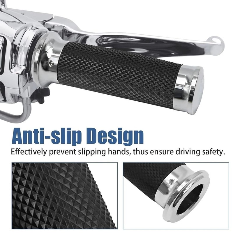 Motorcycle Handle Bar Hand Grips For HarleyDavidson Road King Softail Custom Premium Comfort Durab 8