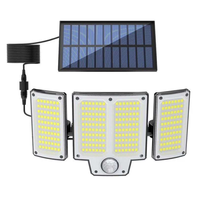 LED Solar Street Light Motion Sensor Security Flood Lamp For Outdoor Walls 6