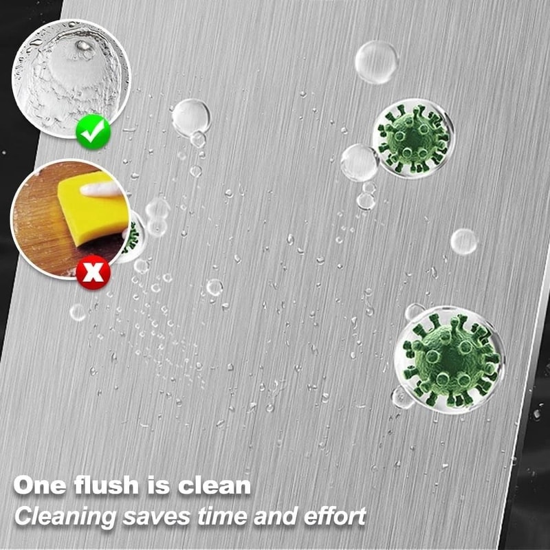 Premium Titanium Stainless Steel Cutting Board Durable Kitchen Prep Board Non Stick Chopping Board 5