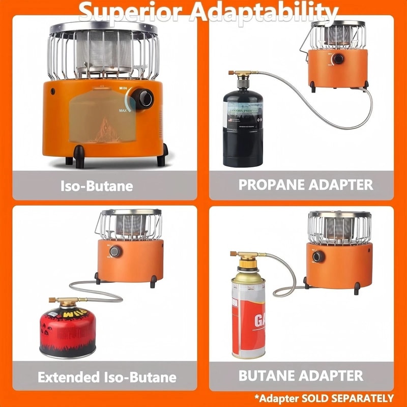 Portable Propane Heater Stove For Camping Outdoor Cooking And Warmth 1