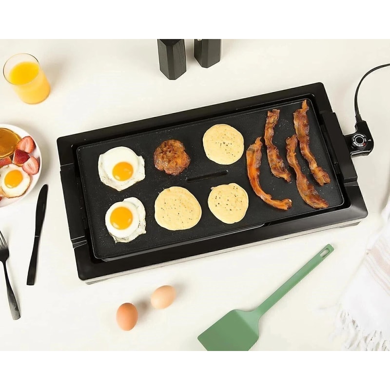 Smokeless Indoor Electric Griddle Grill 0