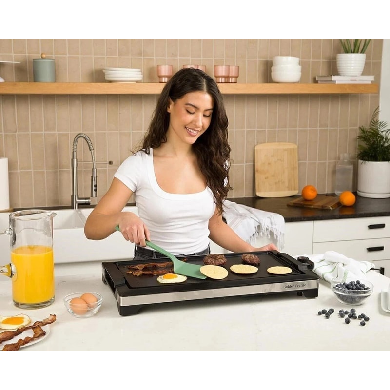 Smokeless Indoor Electric Griddle Grill 7