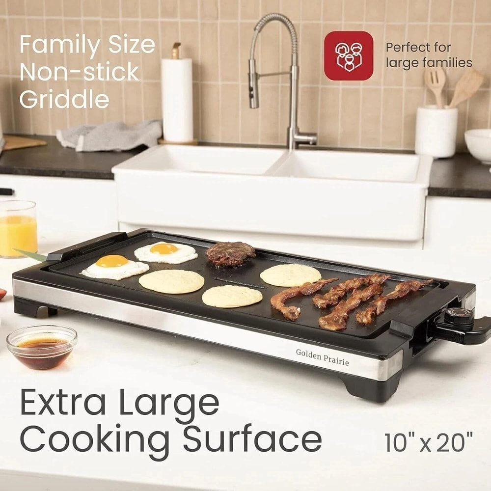 Smokeless Indoor Electric Griddle Grill 8