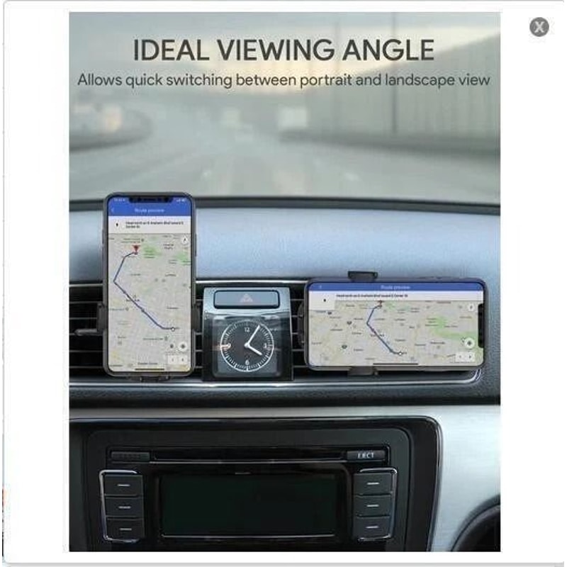 360 Universal Air Vent Car Phone Holder For Hands Free GPS Viewing 1
