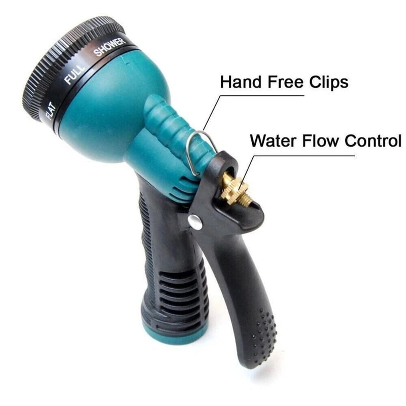 8 Pattern Garden Hose Nozzle High Pressure Leak Proof Water Sprayer 5