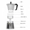 2 Cup Aluminum Moka Pot Stovetop Espresso Maker 2