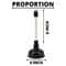 Heavy Duty Rubber Toilet Plunger For Sink Drain Clogs 3