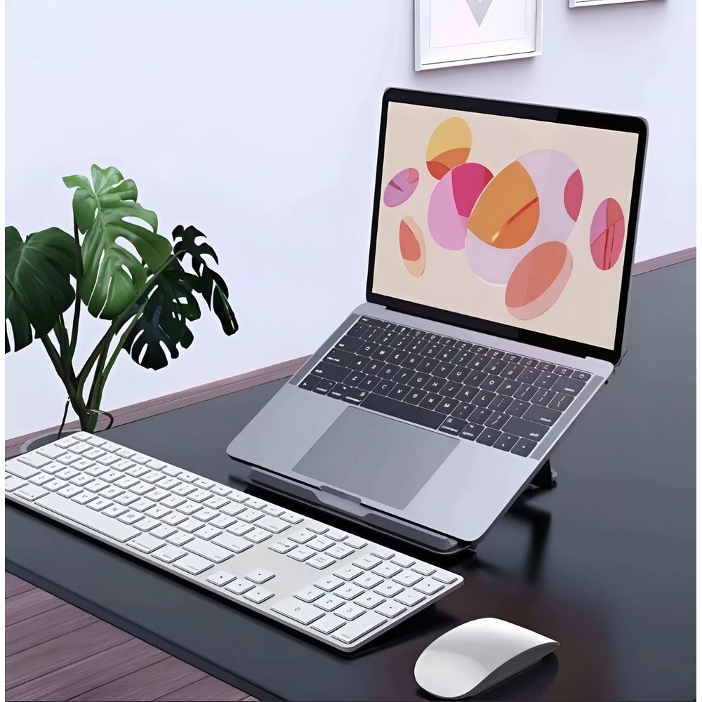 Adjustable Aluminum Laptop Stand Foldable Portable Notebook Holder 1