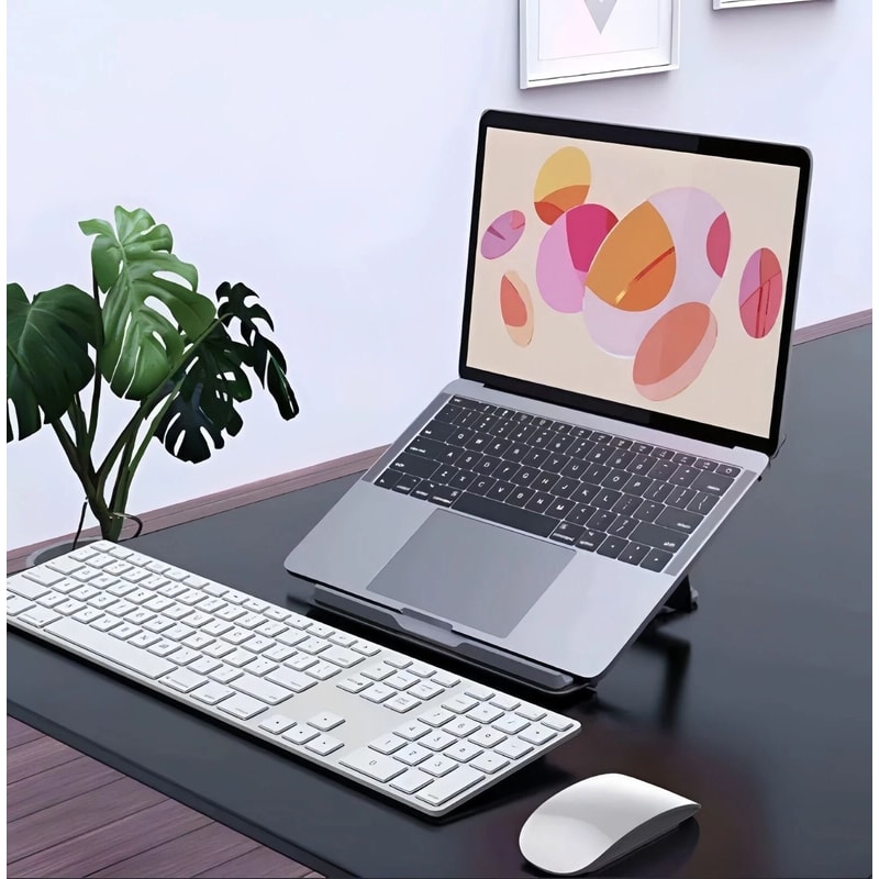 Adjustable Aluminum Laptop Stand Foldable Portable Notebook Holder 1