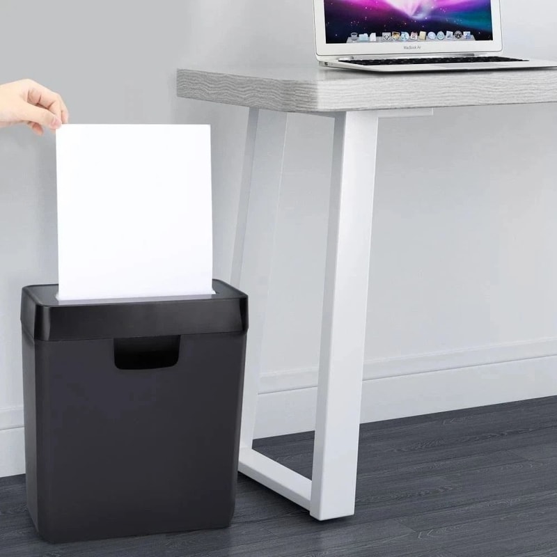 6 Sheet Home Office Paper Shredder With Credit Card And CD Strip Cut 0