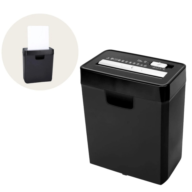 6 Sheet Home Office Paper Shredder With Credit Card And CD Strip Cut 7