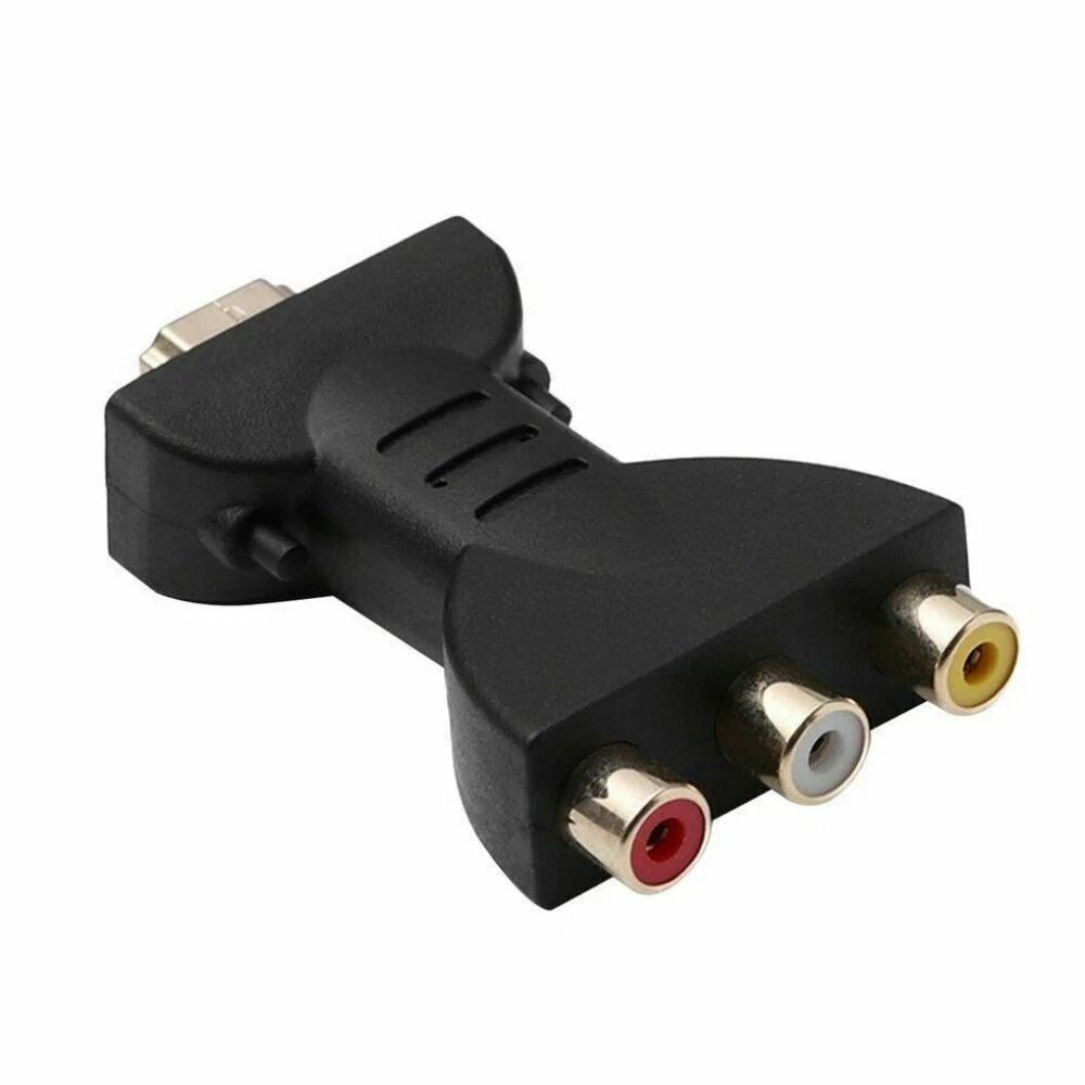 HDMI Male To 3 RCA Female AV Adapter For TV PC Video Audio Connection 2