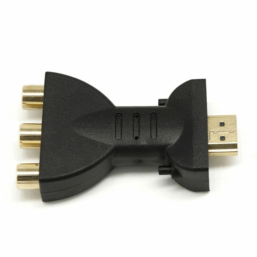 HDMI Male To 3 RCA Female AV Adapter For TV PC Video Audio Connection 0