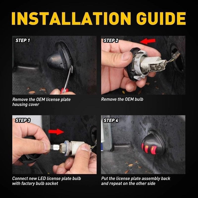 LED License Plate Lights For Ford 2