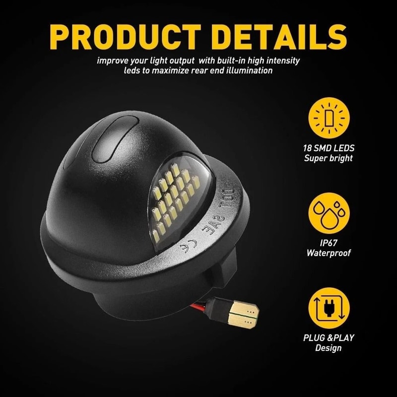 LED License Plate Lights For Ford 5