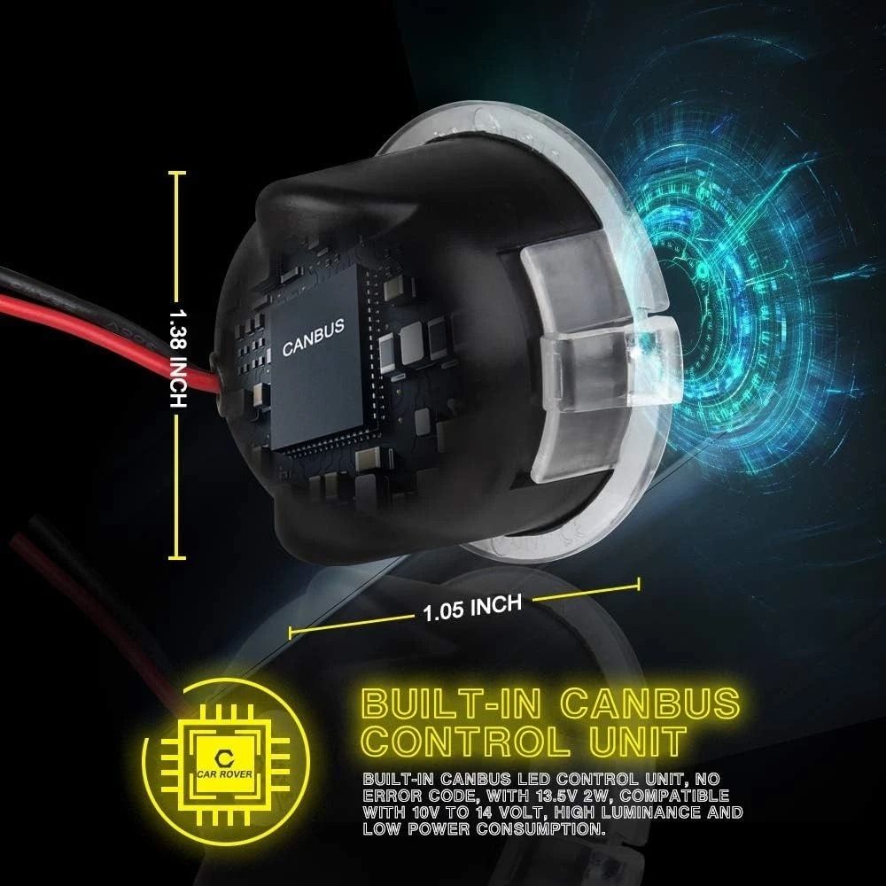 LED Side Mirror Puddle Lights For 20052014 Ford White 4