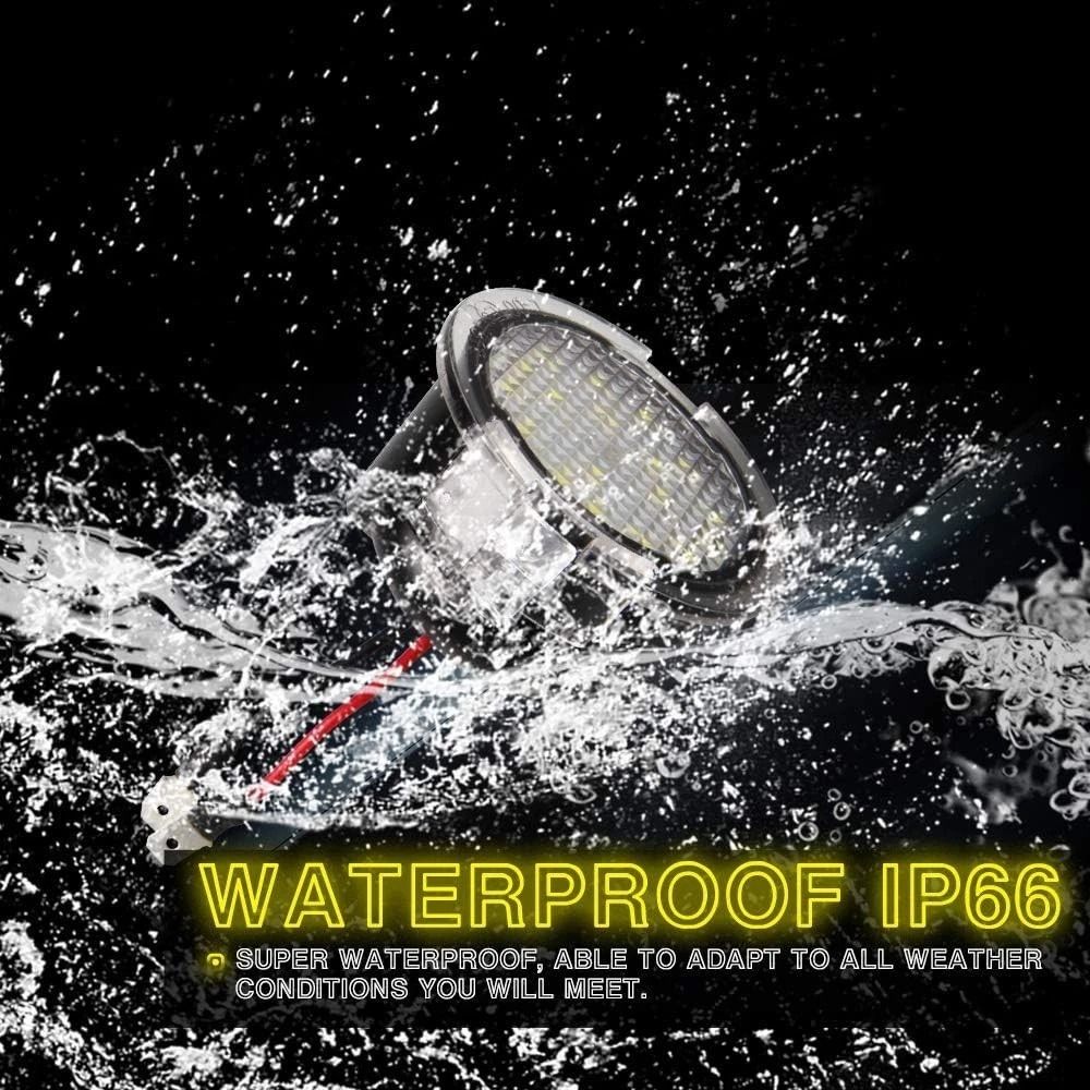 LED Side Mirror Puddle Lights For 20052014 Ford White 6