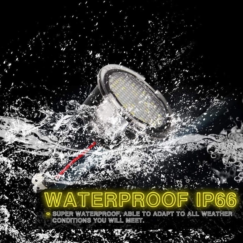 LED Side Mirror Puddle Lights For 20052014 Ford White 6