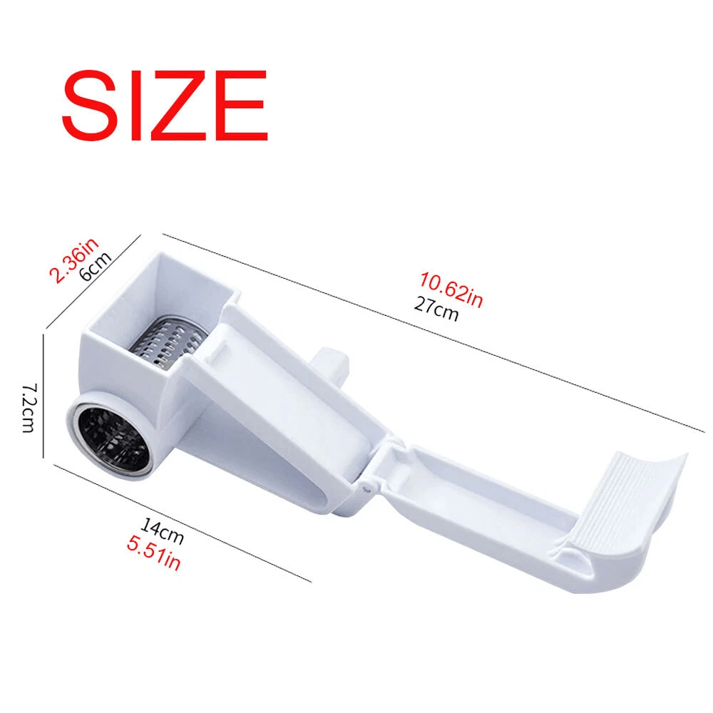 Olive Garden Style Rotary Parmesan Cheese Grater With Stainless Steel Drum 8