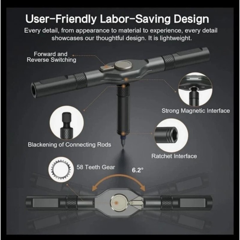 42 In 1 Magnetic Ratchet Screwdriver Set For DIY Repairs 12