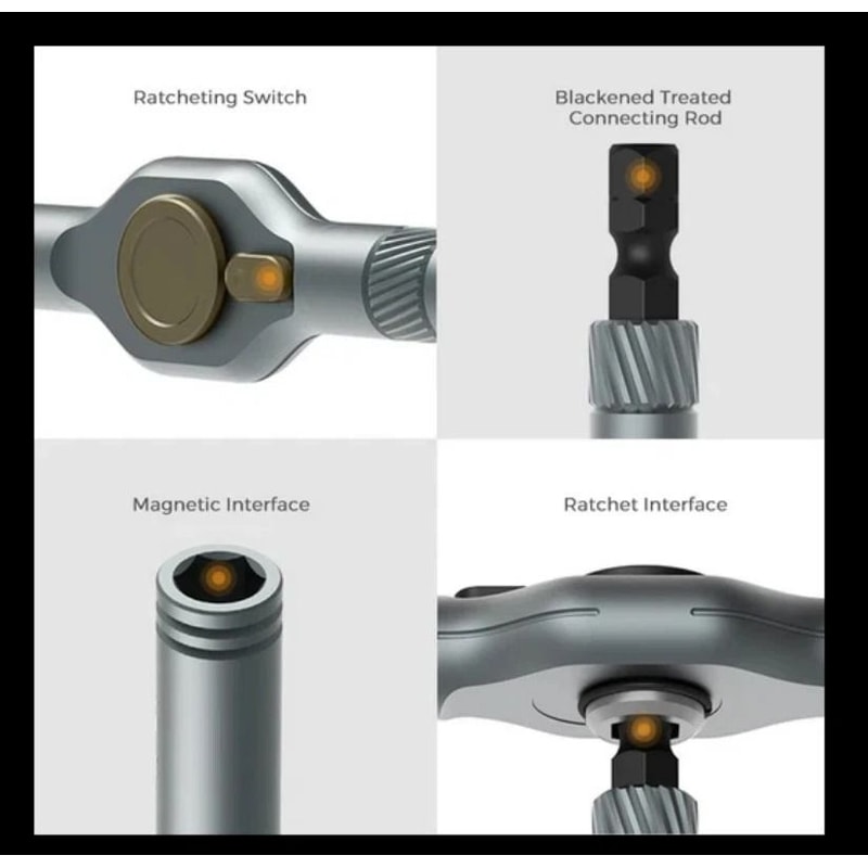 42 In 1 Magnetic Ratchet Screwdriver Set For DIY Repairs 4